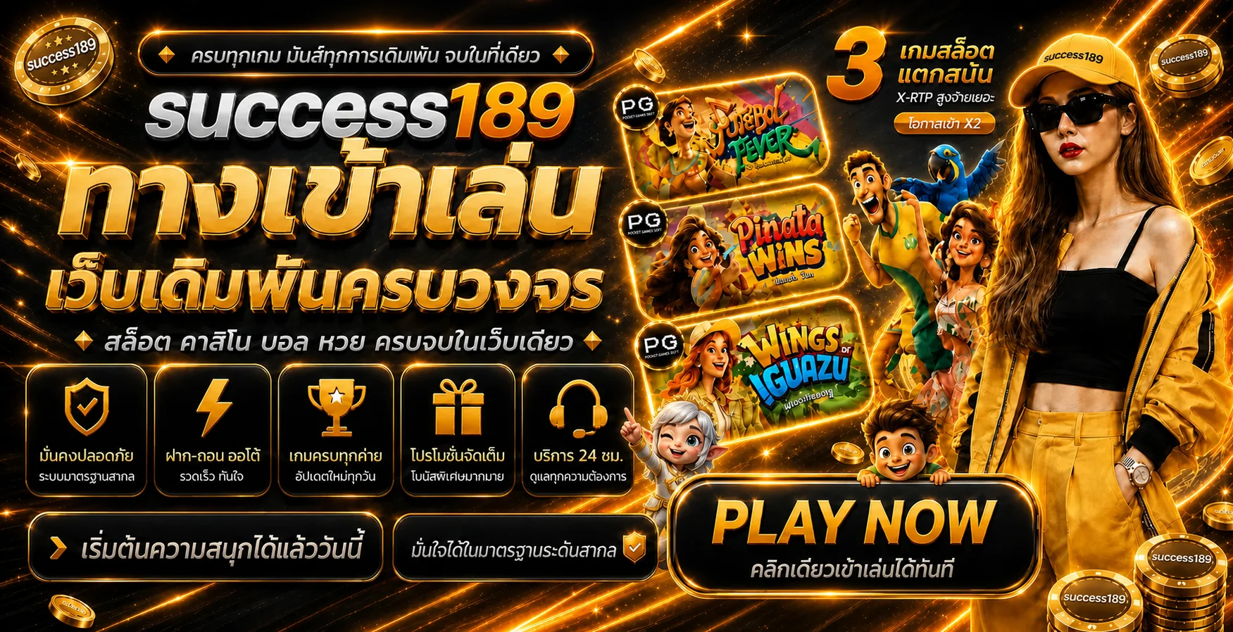 ภาพรวม success189 สล็อตและหมวดเกม